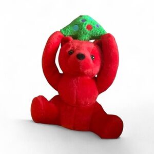 Vintage G.A.C. 1999 Red Plush Bear